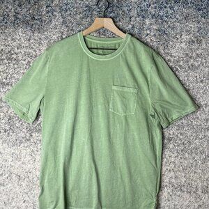 Threads 4‎ Thought Shirt Mens Large Green Pocket Tee Sustainable Organic Cotton